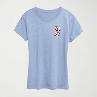 Western Americana Womens Scoop Neck Short Sleeve Classic Fit Barbie Graphic T-Shirt