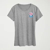 Krusty Krab Womens Crew Neck Short Sleeve Classic Fit Spongebob Graphic T-Shirt