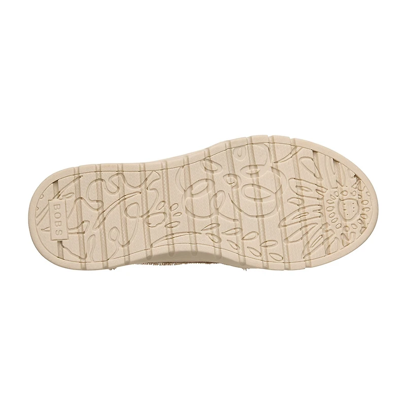 Skechers Bobs Hands Free Slip-Ins Arch Comfort Sun Womens Almond Closed Toe Slip-On Shoe