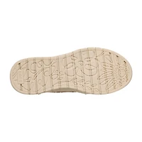 Skechers Bobs Hands Free Slip-Ins Arch Comfort Sun Womens Almond Closed Toe Slip-On Shoe