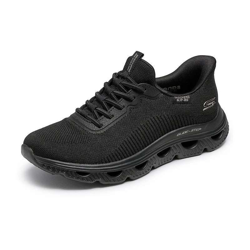 Skechers Bobs Hands Free Slip-Ins Arc Waves Womens Slip-On Walking Shoes