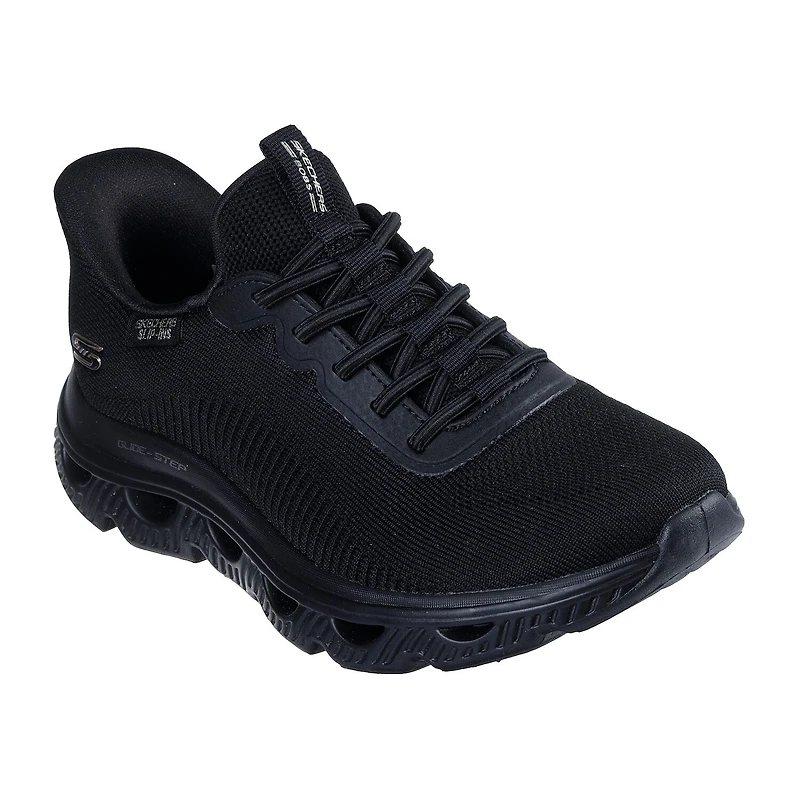 Skechers Bobs Hands Free Slip-Ins Arc Waves Womens Slip-On Walking Shoes
