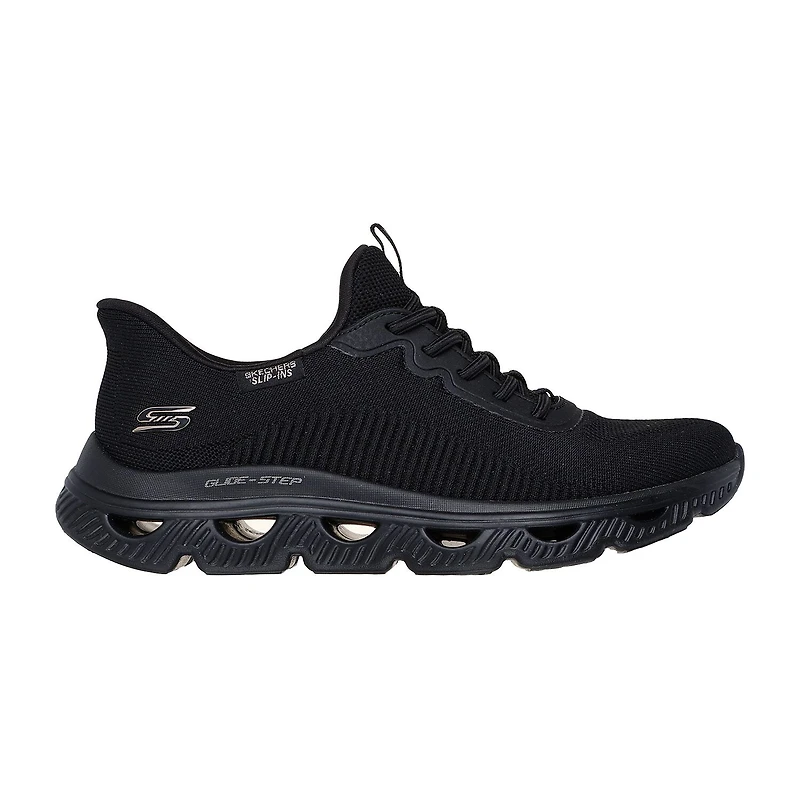 Skechers Bobs Hands Free Slip-Ins Arc Waves Womens Slip-On Walking Shoes