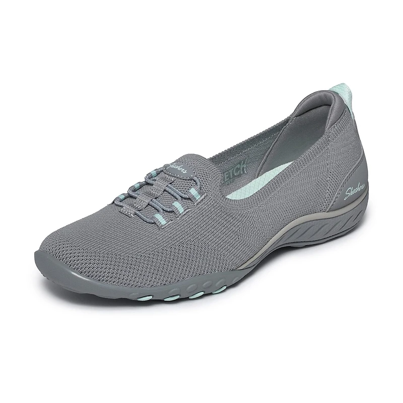 Skechers Breathe-Easy Feeling Sweet Womens Almond Closed Toe Slip-On Shoe