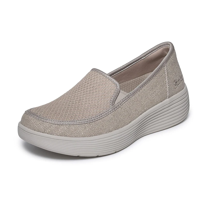 Skechers Arch Fit Laguna Womens Almond Closed Toe Slip-On Shoe