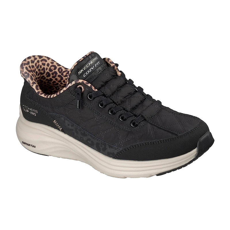 Skechers Hands Free Slip-Ins Cozy Fit Contour Foam Womens Slip-On Walking Shoes