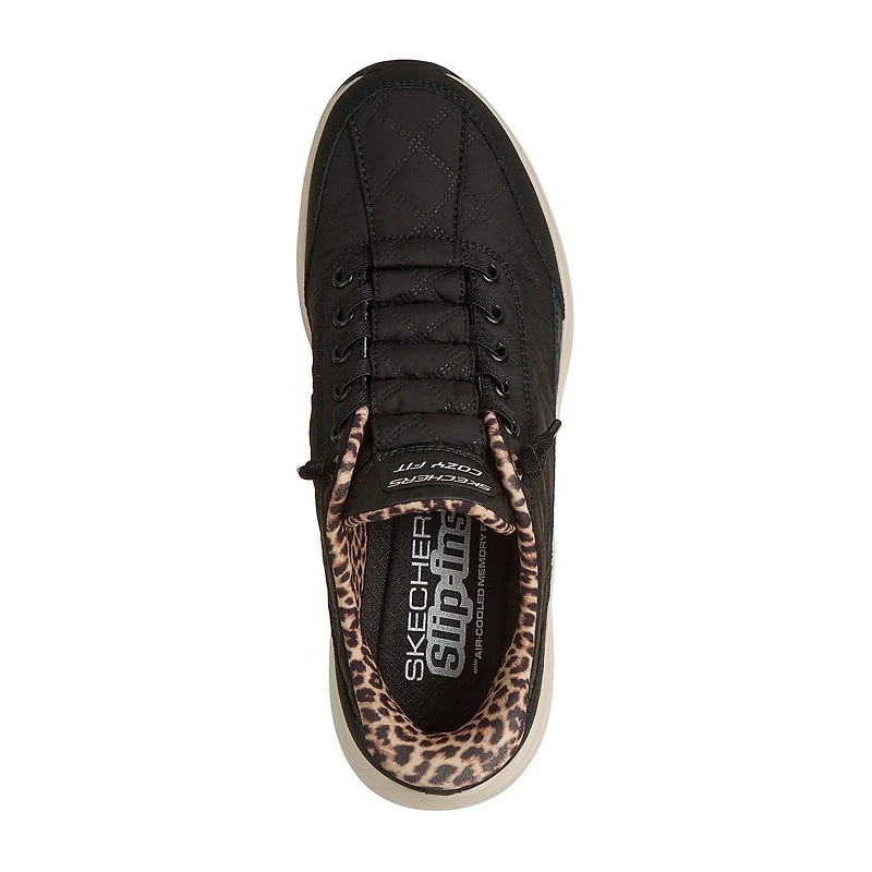 Skechers Hands Free Slip-Ins Cozy Fit Contour Foam Womens Slip-On Walking Shoes