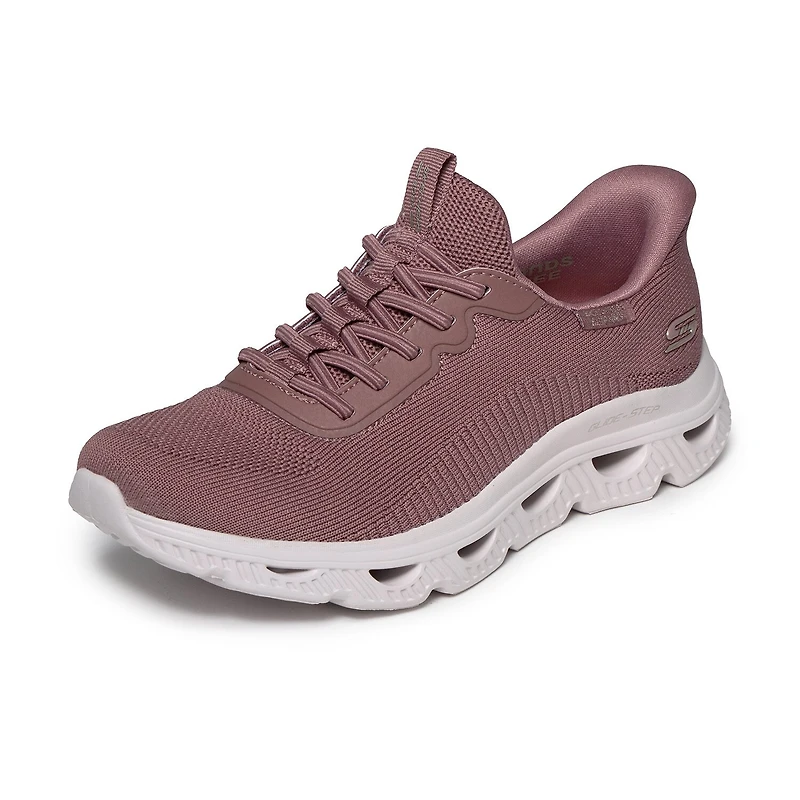 Skechers Bobs Hands Free Slip-Ins Arc Waves Womens Slip-On Walking Shoes