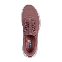 Skechers Bobs Hands Free Slip-Ins Arc Waves Womens Slip-On Walking Shoes