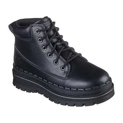 Skechers Womens Jammers Slip Resistant Flat Heel Work Boots
