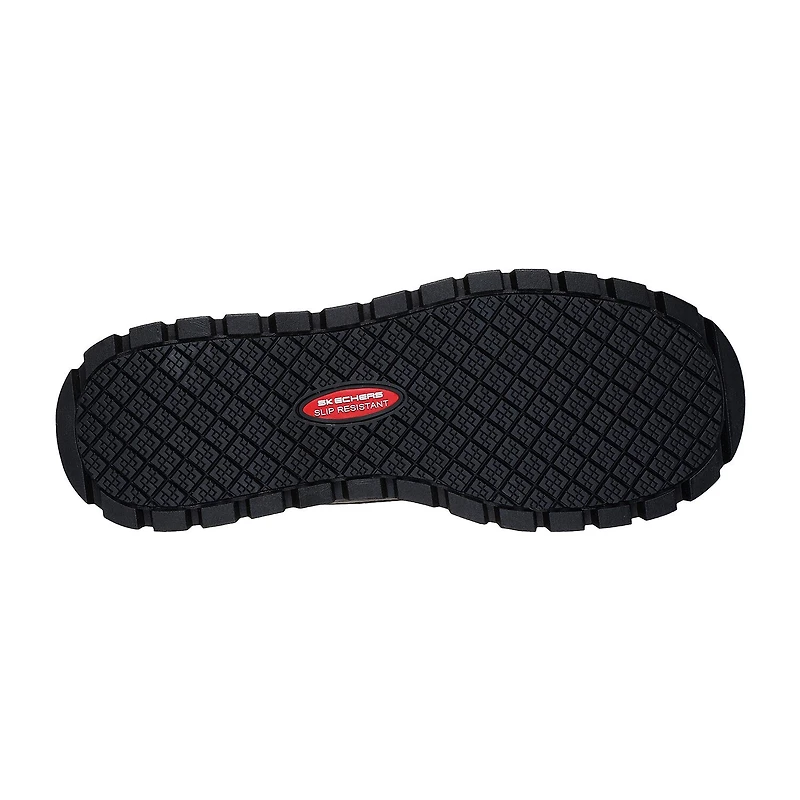 Skechers Womens Jammers Slip Resistant Flat Heel Work Boots