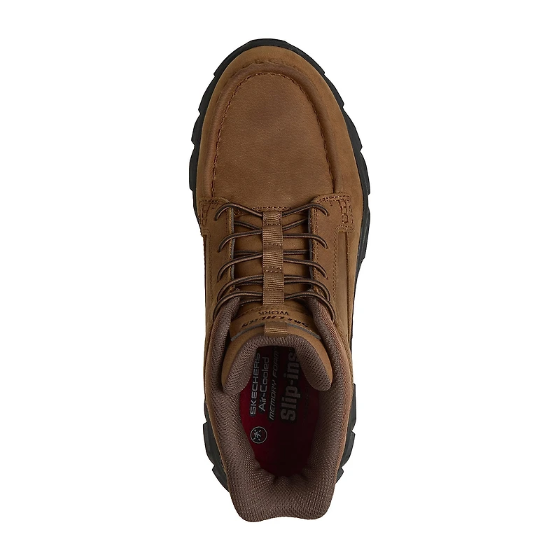 Skechers Hands Free Slip-Ins Santoro Mens Moc Carbon Composite Toe Work Shoes