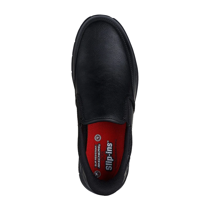 Skechers Hands Free Slip-Ins Nampa Broxtin Mens Moc Closed Toe Work Shoes Wide Width