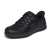 Skechers Hands Free Slip-Ins Nampa Knotly Mens Round Closed Toe Work Shoes Wide Width