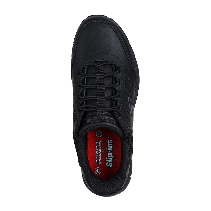 Skechers Hands Free Slip-Ins Nampa Knotly Mens Round Closed Toe Work Shoes Wide Width
