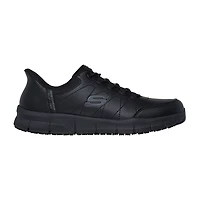 Skechers Hands Free Slip-Ins Nampa Knotly Mens Round Closed Toe Work Shoes Wide Width