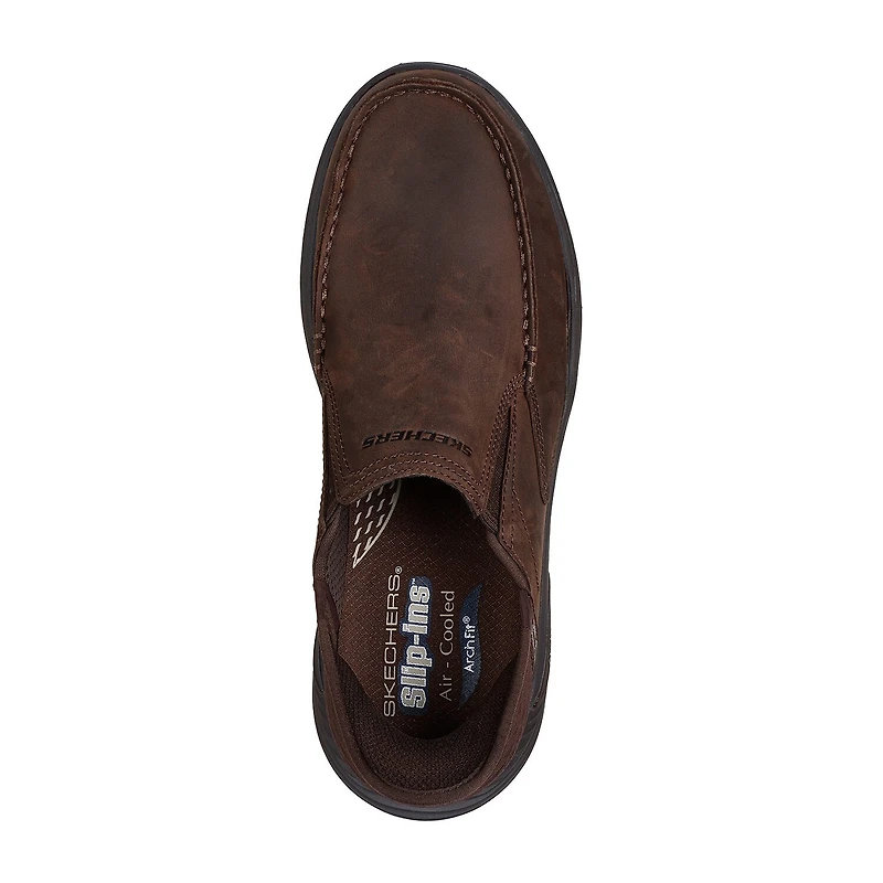 Skechers Hands Free Slip-Ins Arch Fit Motley Milo Mens Moc Closed Toe Slip-On Shoe