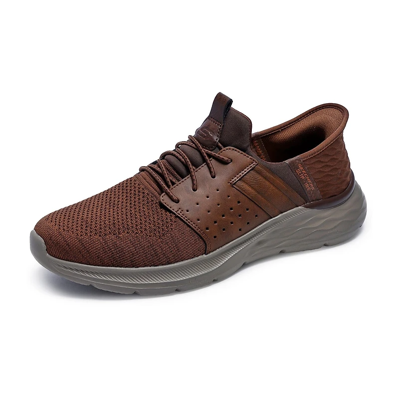 Skechers Hands Free Slip-Ins Garner Newick Mens Round Slip-On Shoe Extra Wide Width
