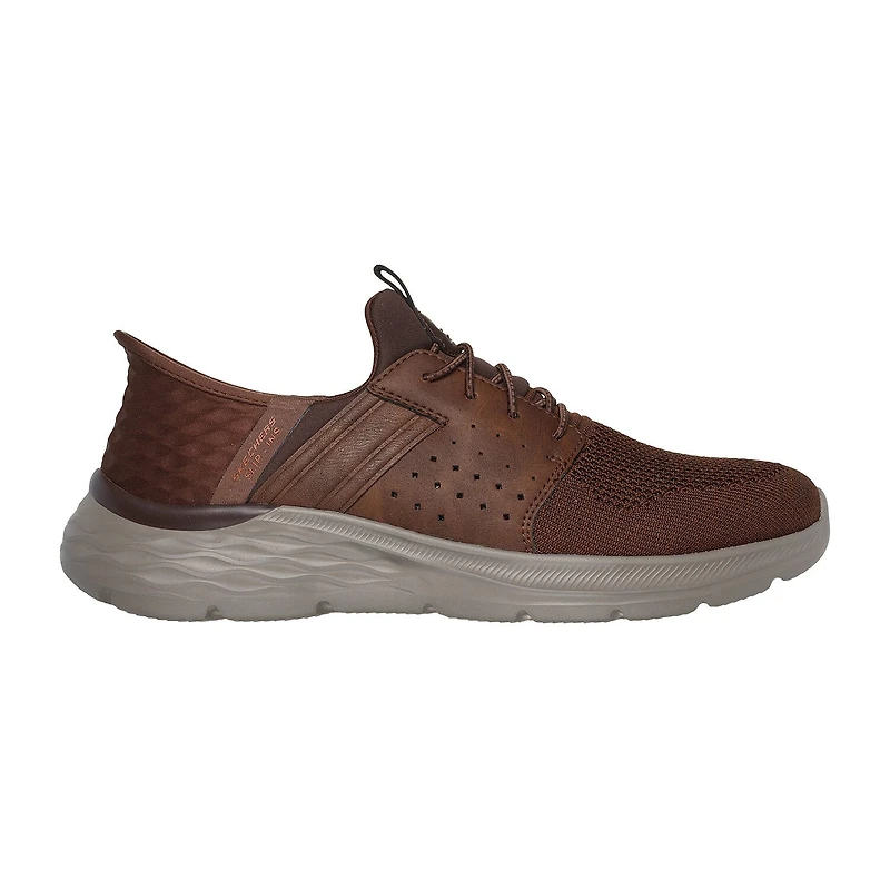 Skechers Hands Free Slip-Ins Garner Newick Mens Round Slip-On Shoe Extra Wide Width