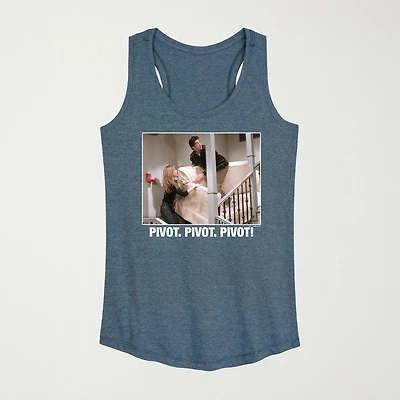 Pivot Womens Crew Neck Sleeveless Friends Tank Top