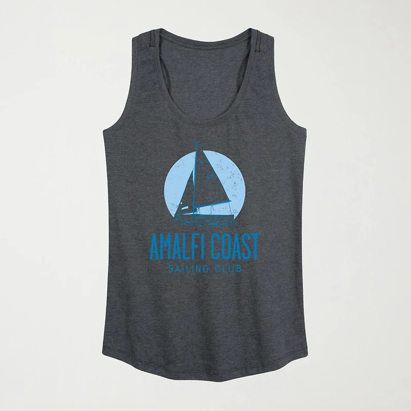 Amalfi Coast Sailing Club Womens Scoop Neck Sleeveless Tank Top