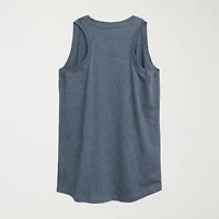 Daisy Flag Heart Center Womens Crew Neck Sleeveless Duck Tank Top
