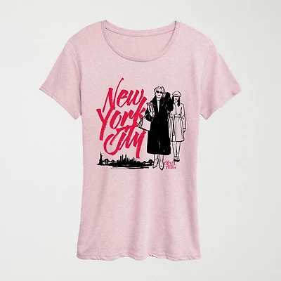 New York City Devil Wears Prada Womens Crew Neck Short Sleeve Classic Fit Graphic T-Shirt