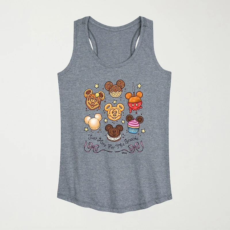 Disney Foods Womens Scoop Neck Sleeveless Mickey Mouse Tank Top