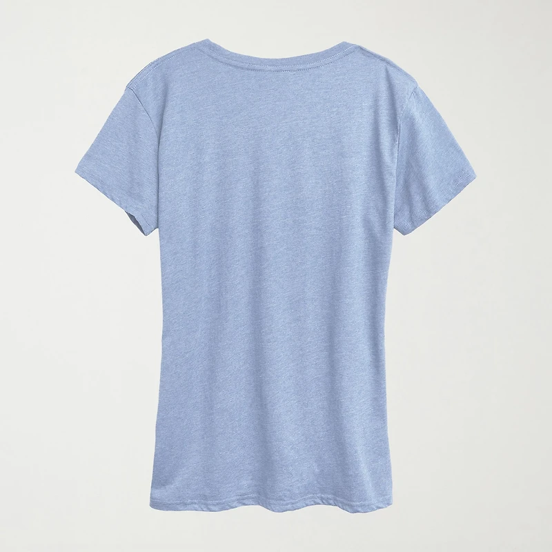 Explore America Coke Womens Crew Neck Short Sleeve Classic Fit Graphic T-Shirt