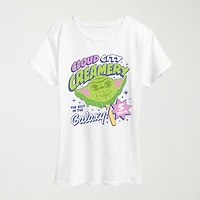 Cloud City Creamery Womens Crew Neck Short Sleeve Classic Fit Star Wars Graphic T-Shirt