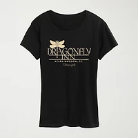 Gilmore Girls Dragonfly Inn Stars Hallow Womens Crew Neck Short Sleeve Classic Fit Graphic T-Shirt
