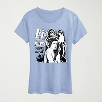 Leia And The Rebels Womens Crew Neck Short Sleeve Classic Fit Star Wars Graphic T-Shirt