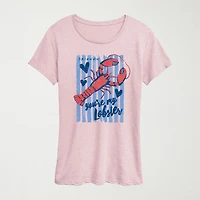 Youre My Lobster Womens Crew Neck Short Sleeve Classic Fit Friends Graphic T-Shirt