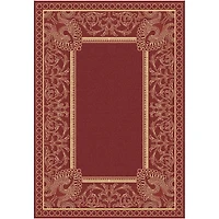  Courtyard Peacock Indoor/Outdoor Square Rug -  7'10"X7'10"