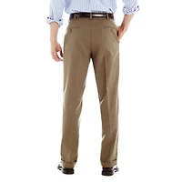 Stafford® Travel Sharkskin Pleated Dress Pants - Classic
