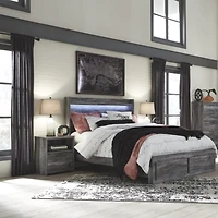 Signature Design by Ashley Baystorm 1-Drawer Nightstand in Dark Gray