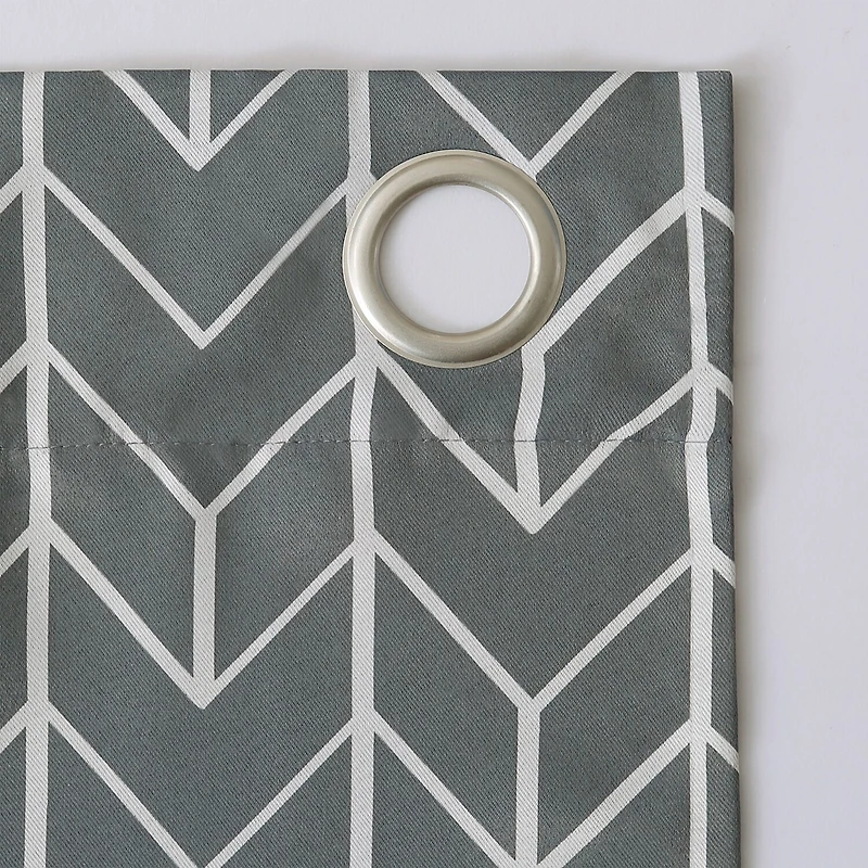 Sun Zero Kenwood Chevron Grommet Top Energy Saving Blackout Single Curtain Panel