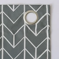 Sun Zero Kenwood Chevron Grommet Top Energy Saving Blackout Single Curtain Panel