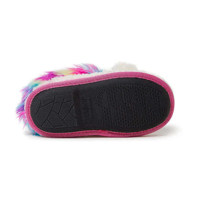 Dearfoams Peyton Unicorn Little & Big Kid Girls Round Closed Toe Clogs