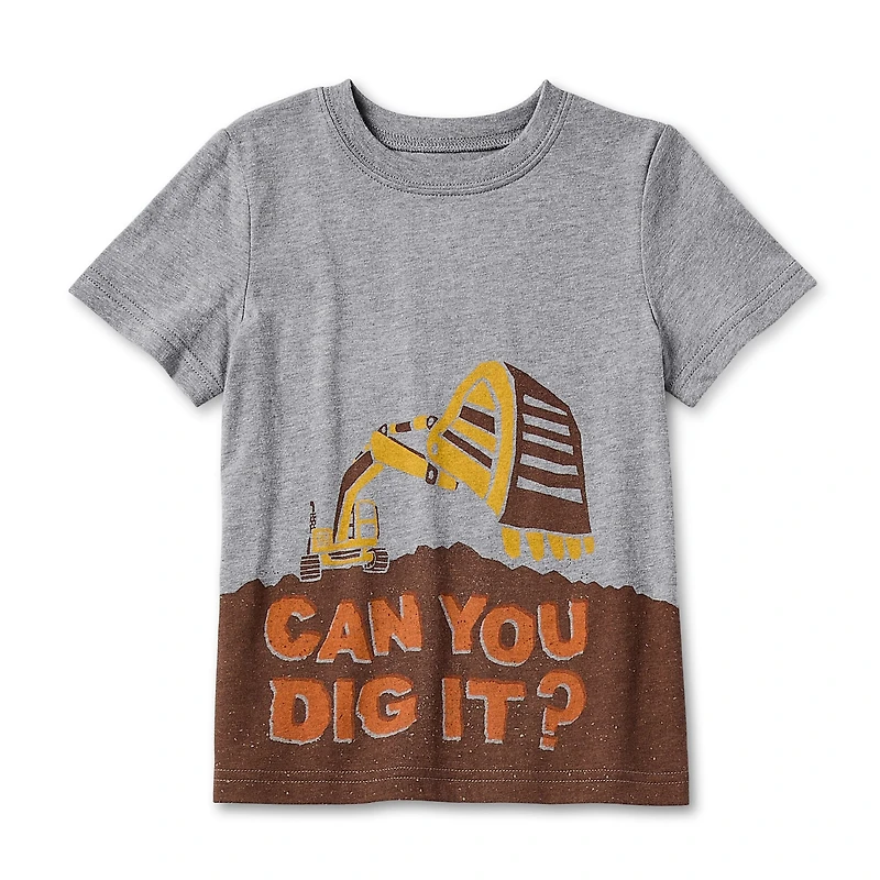 Okie Dokie Toddler & Little Boys Crew Neck Short Sleeve Regular Fit Graphic T-Shirt