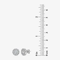 (I1/ I) 2 CT. T.W. Lab Grown White Diamond 10K Gold 9.4mm Round Stud Earrings