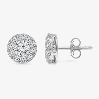 (I1/ I) 2 CT. T.W. Lab Grown White Diamond 10K Gold 9.4mm Round Stud Earrings