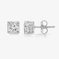 Tru Miracle 1 1/2 CT. T.W. Lab Grown White Diamond 10K Gold 6.3mm Stud Earrings