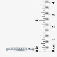 (G-H / Si2-I1) Womens 1/10 CT. T.W. Lab Grown White Diamond 10K Gold Wedding Band