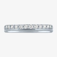 (G-H / Si2-I1) Womens 1/4 CT. T.W. Lab Grown White Diamond 10K Gold Wedding Band