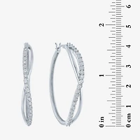 1/10 CT. T.W. Lab-Grown (G-H / I1-I2) Diamond Hoop Earrings Sterling Silver or 14K Gold Over