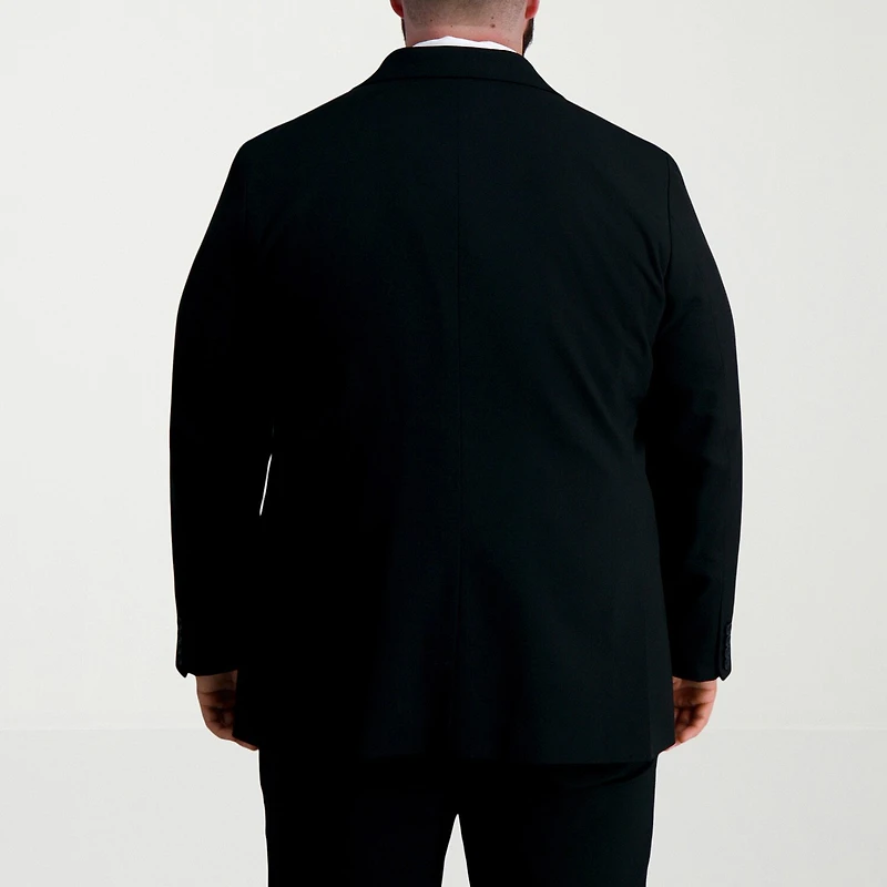 Haggar JMH Tailored Mens Stretch Fabric Modern Fit Big and Tall Suit Jacket