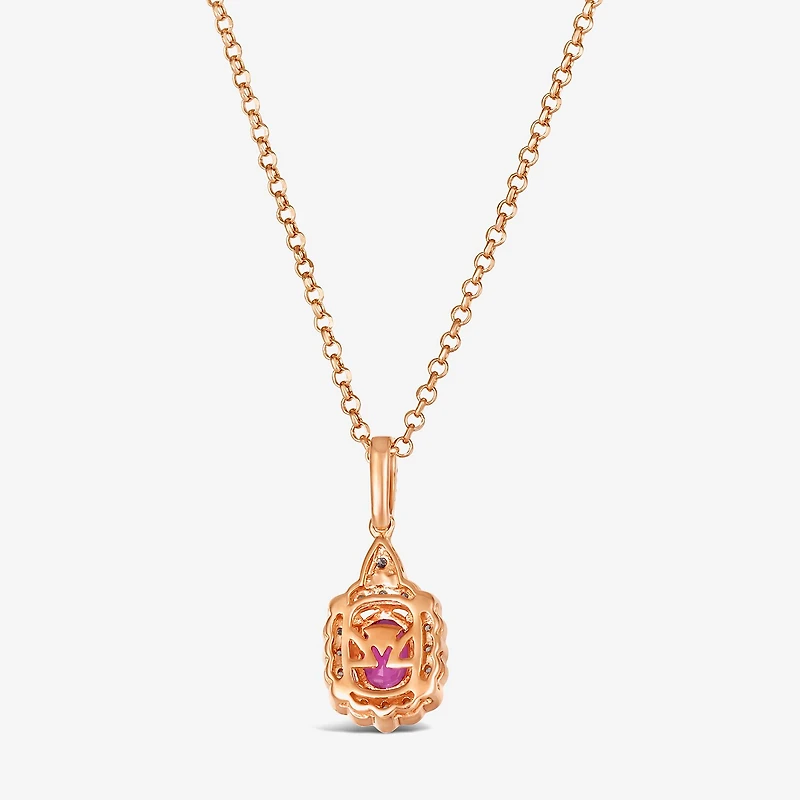 Le Vian® Grand Sample Sale™ Pendant featuring 5/8 CT. Passion Ruby™ 1/4 CT. Nude Diamonds™ Chocolate Diamonds® set in 14K Strawberry Gold®