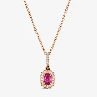 Le Vian® Grand Sample Sale™ Pendant featuring 5/8 CT. Passion Ruby™ 1/4 CT. Nude Diamonds™ Chocolate Diamonds® set in 14K Strawberry Gold®