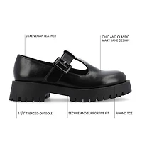 Journee Collection Suvi Womens Round Closed Toe Mary Jane Shoes
